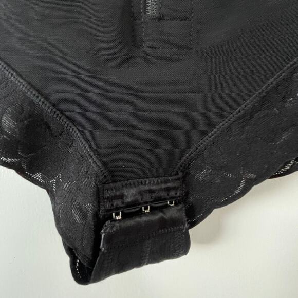 NWT Shaperx Fitness Black Lace Full Body Bodysuit Medium - Picture 6 of 9